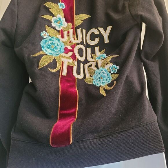 Juicy couture vintage black label jacket with embroidery and velvet - Picture 7 of 8